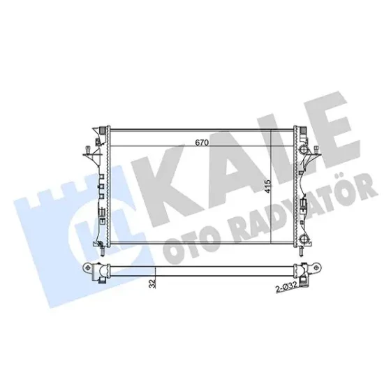 KALE Radyatör – 371600 / OEM 8200008765 ürün görseli