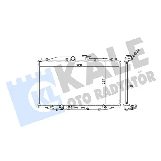 KALE Radyatör – 384100 / OEM 19010RBA901 ürün görseli