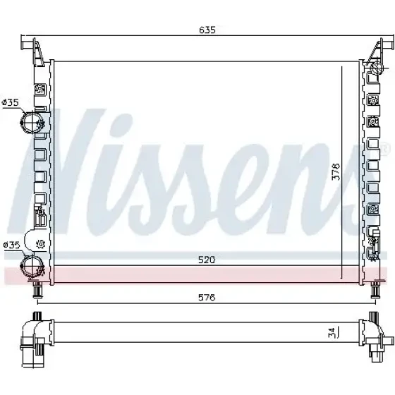 Nissens Radyatör – 61684 ürün görseli