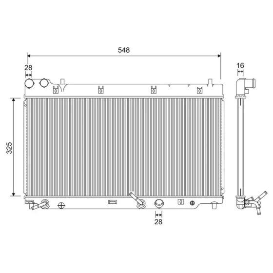 Valeo Radyatör – 701210 / OEM 19010PWAJ51 ürün görseli