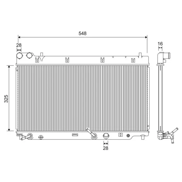 Valeo Radyatör – 701210 / OEM 19010PWAJ51
