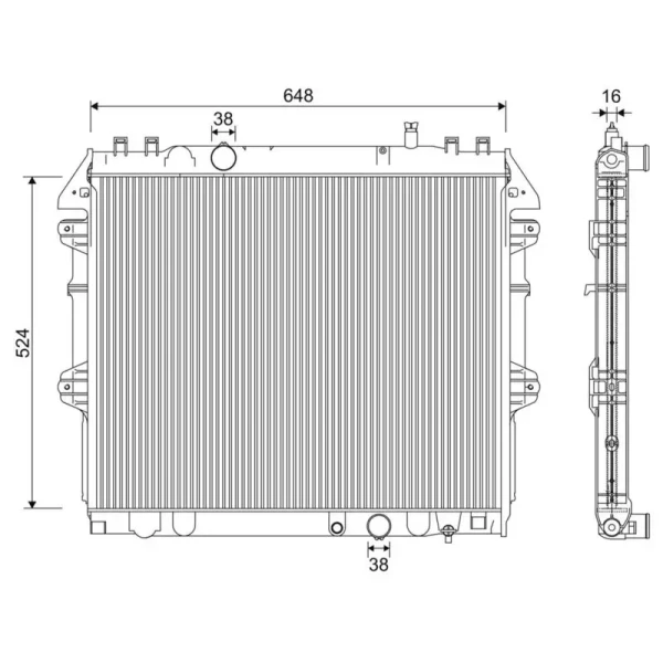 Valeo Radyatör – 701345 / OEM 164000L140