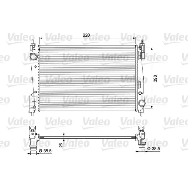 Valeo Radyatör – 701717 / OEM 51936040
