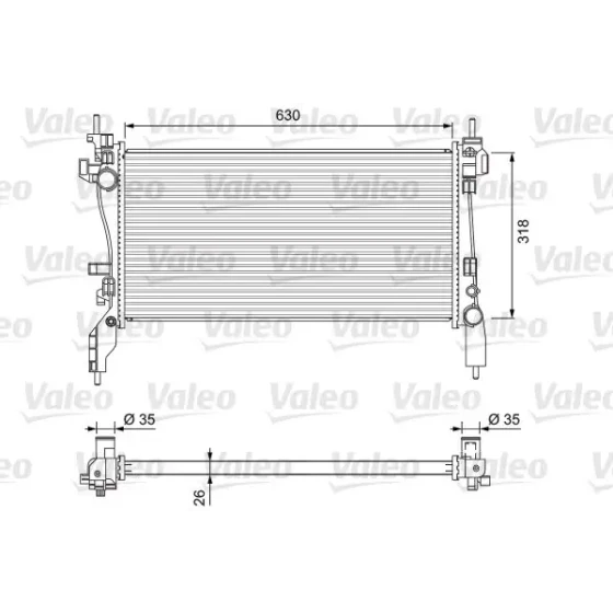Valeo Radyatör – 701718 ürün görseli