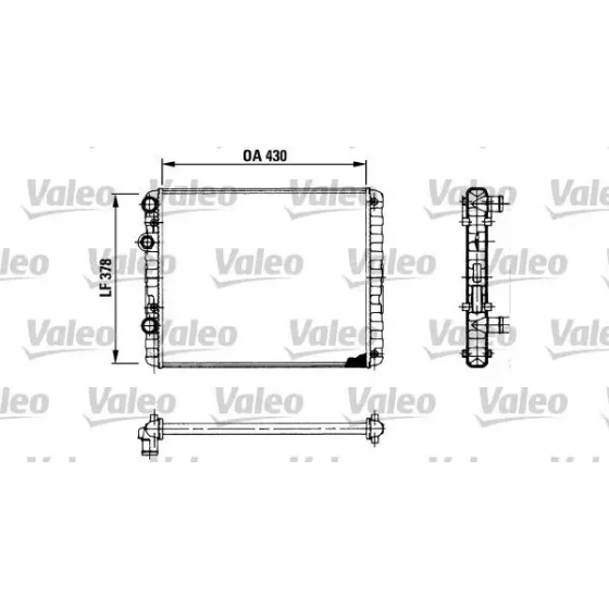Valeo Radyatör – 730956 / OEM 6N0121253K ürün görseli