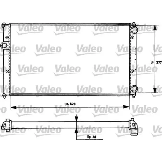 Valeo Radyatör – 731265 / OEM 1H0121253P ürün görseli