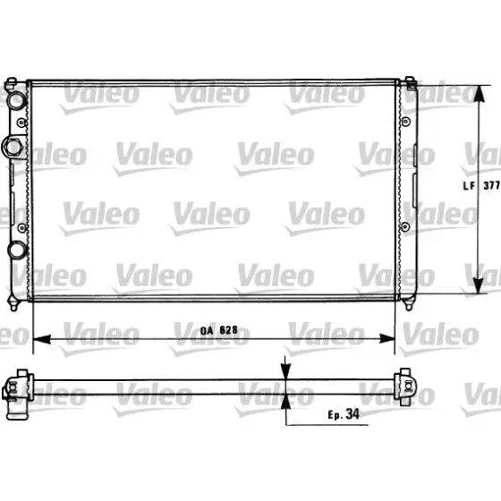 Valeo Radyatör – 731267 / OEM 6K0121253AA ürün görseli