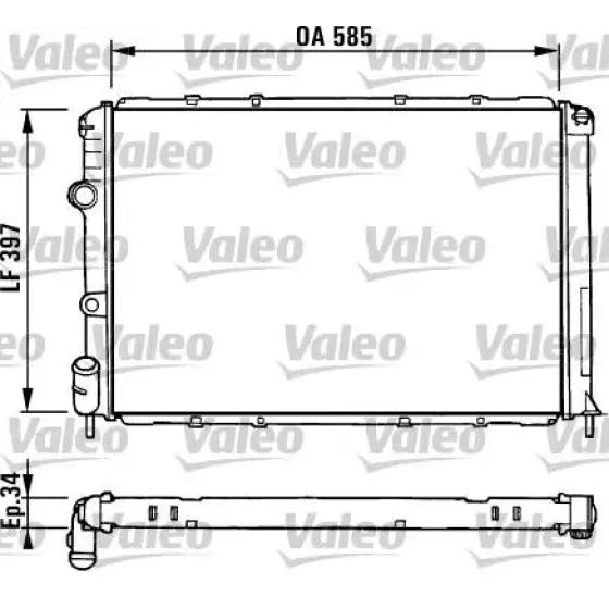 Valeo Radyatör – 731380 / OEM 7701352605 ürün görseli