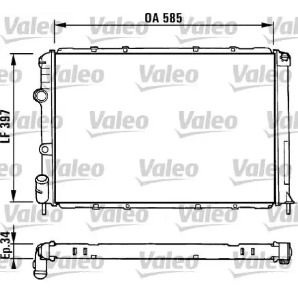 Valeo Radyatör – 731380 / OEM 7701352605