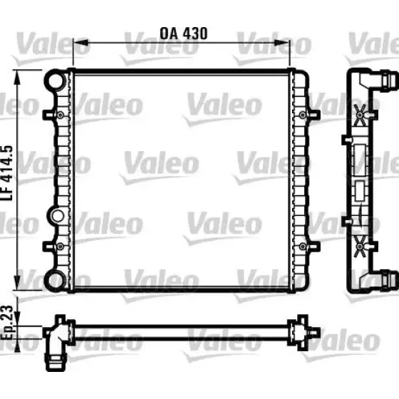 Valeo Radyatör – 731607 / OEM 1J0121253G ürün görseli