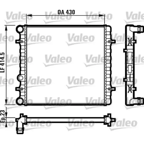 Valeo Radyatör – 731607 / OEM 1J0121253G