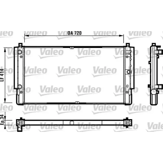 Valeo Radyatör – 731616 / OEM 7D0121253 ürün görseli