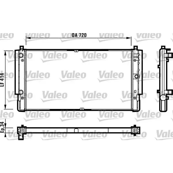 Valeo Radyatör – 731616 / OEM 7D0121253
