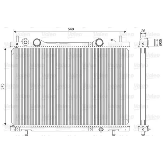 Valeo Radyatör – 731972 / OEM 46759742 ürün görseli