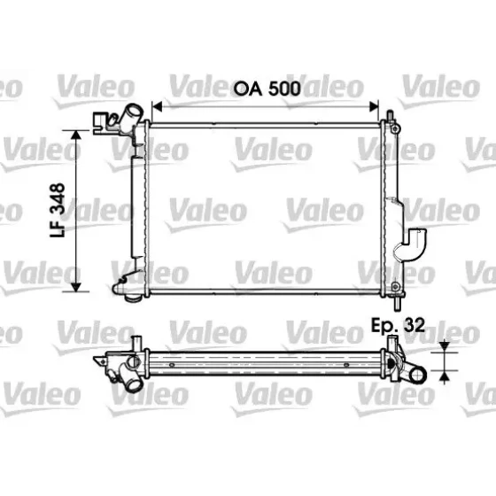 Valeo Radyatör – 732349 / OEM 52479093 ürün görseli