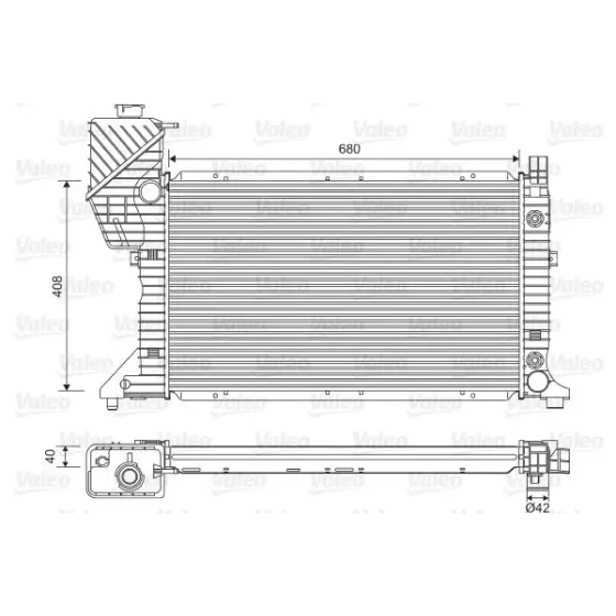 Valeo Radyatör – 732472 / OEM A9015002800 ürün görseli