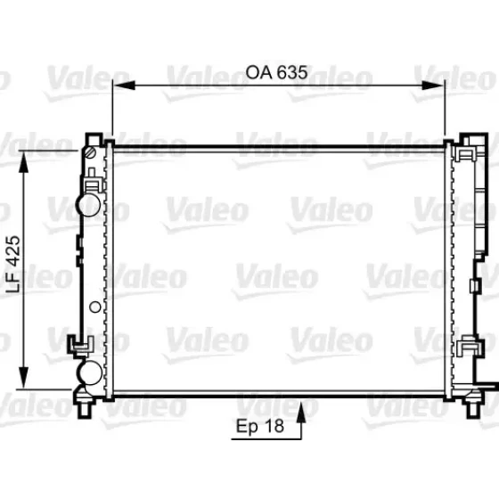Valeo Radyatör – 732544 / OEM 7701045410 ürün görseli