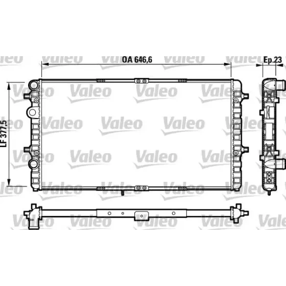 Valeo Radyatör – 732698 / OEM 6K0121253BC ürün görseli