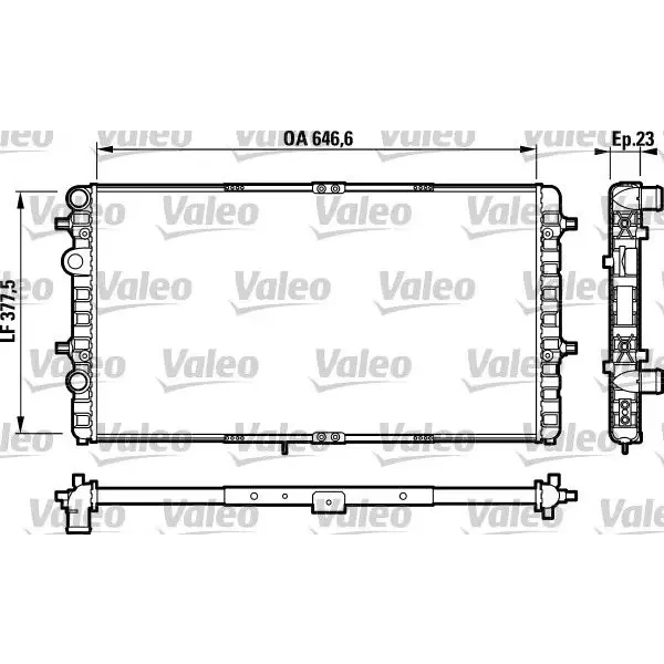 Valeo Radyatör – 732698 / OEM 6K0121253BC
