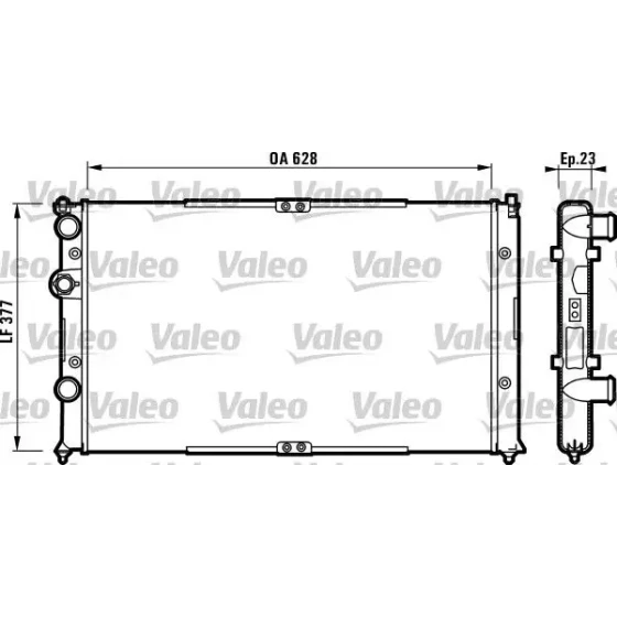Valeo Radyatör – 732710 / OEM 6K0121253AS ürün görseli