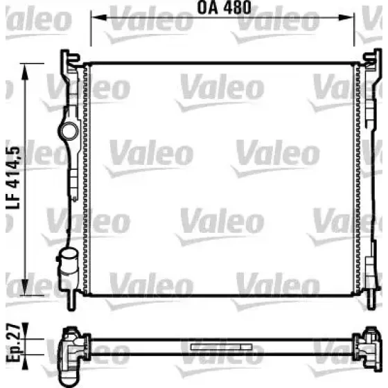 Valeo Radyatör – 732737 / OEM 7701474240 ürün görseli