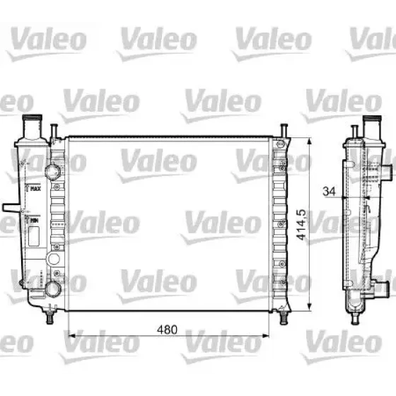 Valeo Radyatör – 732788 / OEM 46534995 ürün görseli
