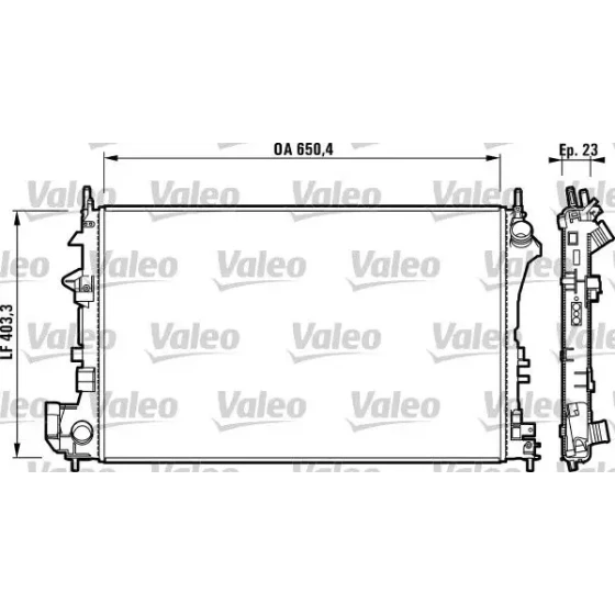 Valeo Radyatör – 732879 / OEM 24418338 ürün görseli