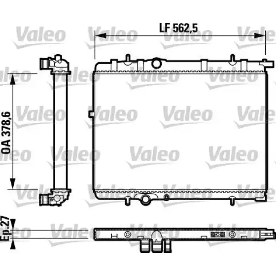Valeo Radyatör – 732893 / OEM 1330F6 ürün görseli