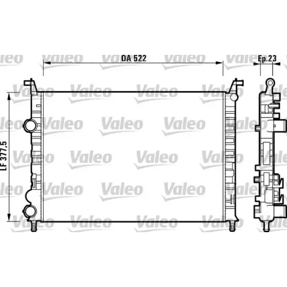 Valeo Radyatör – 732948 / OEM 46833511 ürün görseli