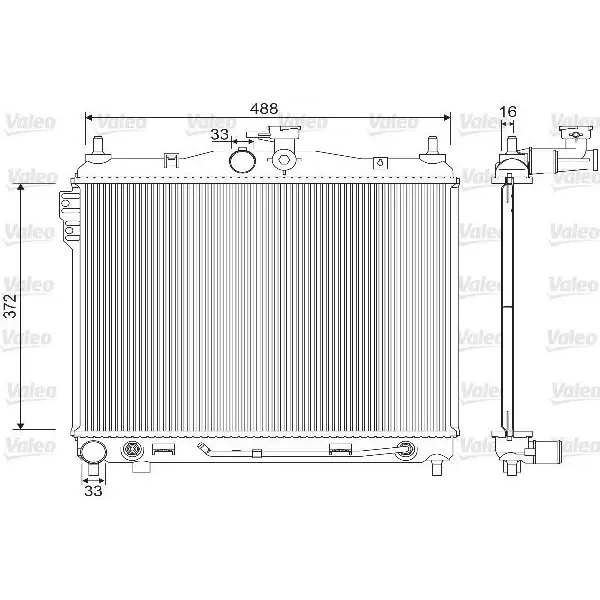 Valeo Radyatör – 733142 / OEM 253101C150