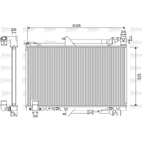 Valeo Radyatör – 733146 / OEM MN135033 ürün görseli