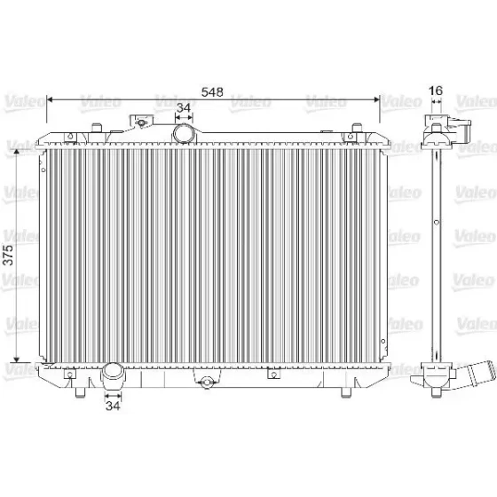Valeo Radyatör – 733216 / OEM 1770062J00 ürün görseli