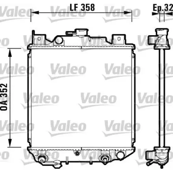 Valeo Radyatör – 734203 / OEM 1770071C12 ürün görseli
