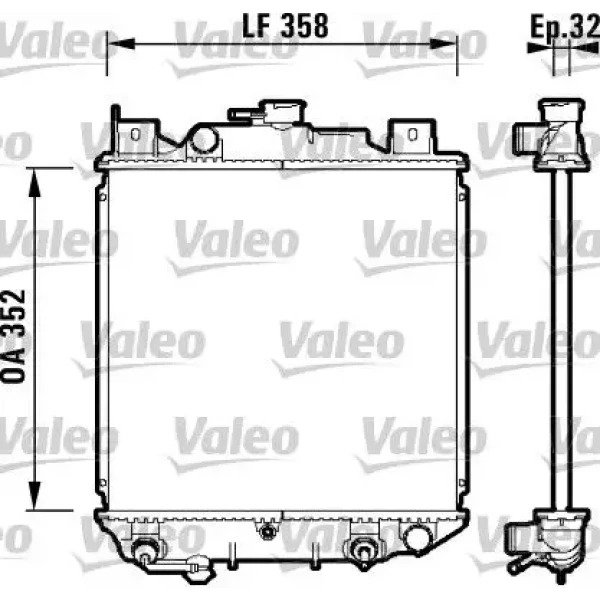 Valeo Radyatör – 734203 / OEM 1770071C12