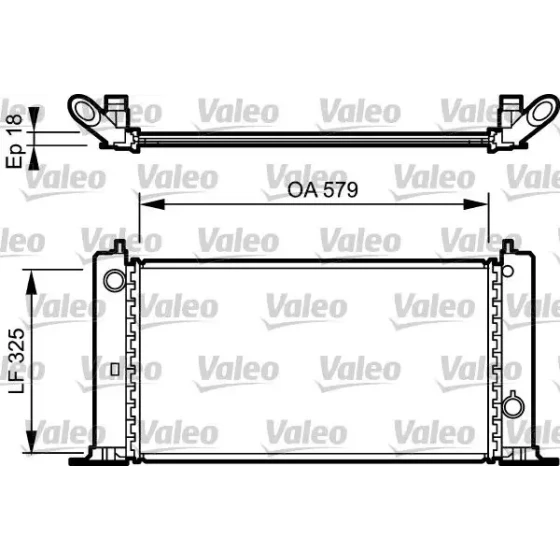 Valeo Radyatör – 734228 / OEM 46799894 ürün görseli