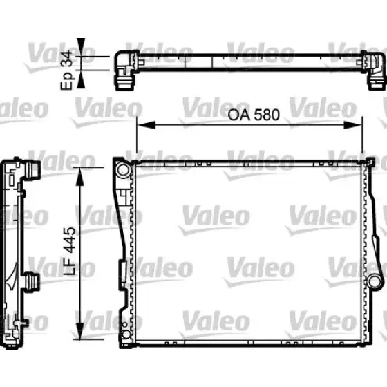 Valeo Radyatör – 734276 / OEM 17119071518 ürün görseli