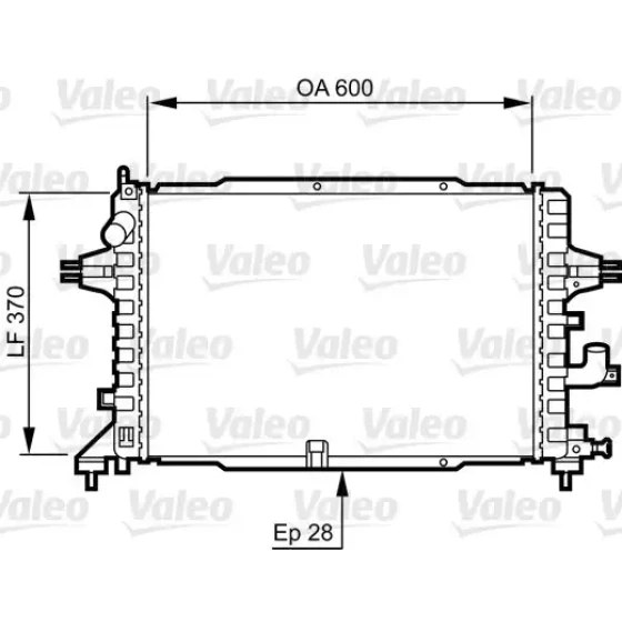 Valeo Radyatör – 734380 / OEM 13143570 ürün görseli