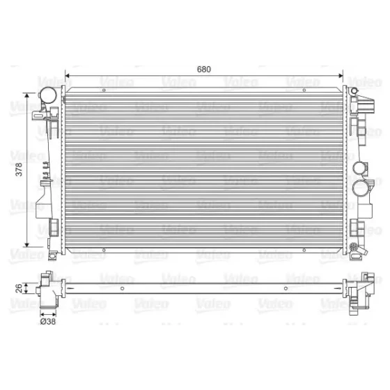 Valeo Radyatör – 734887 / OEM A6395011101 ürün görseli