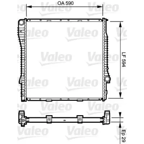 Valeo Radyatör – 734895 / OEM 17107544668