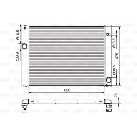 Valeo Radyatör – 734897 / OEM 17117519211 ürün görseli
