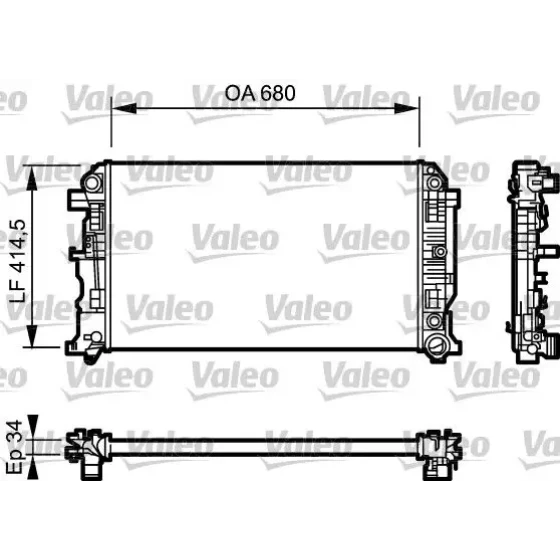 Valeo Radyatör – 734929 / OEM A9065001502 ürün görseli