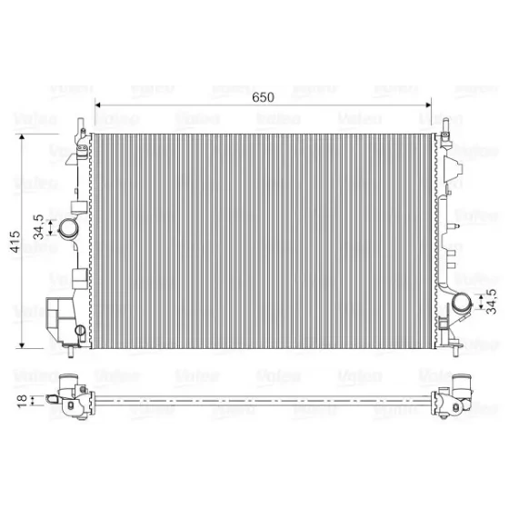 Valeo Radyatör – 734982 / OEM 13217130 ürün görseli