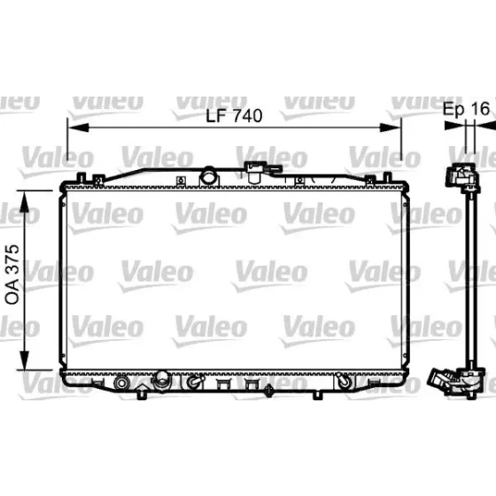 Valeo Radyatör – 735050 / OEM 19010RBA901 ürün görseli