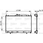 Valeo Radyatör – 735198 / OEM MR968857