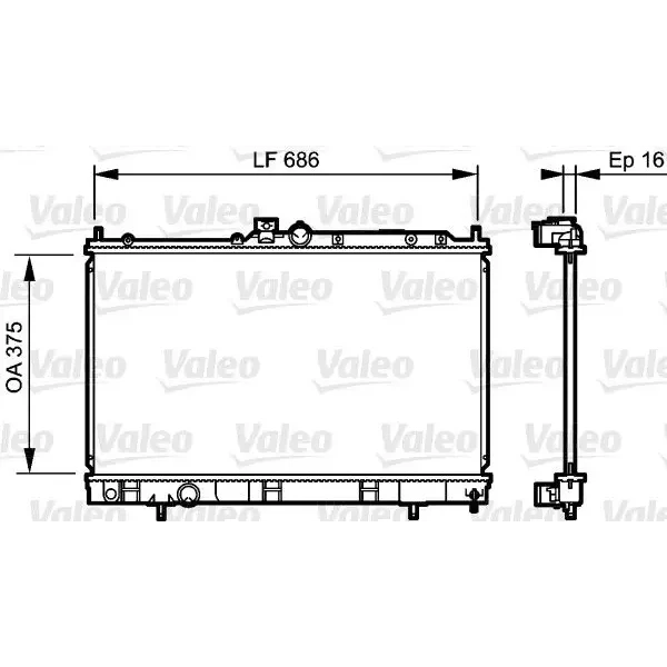 Valeo Radyatör – 735198 / OEM MR968857