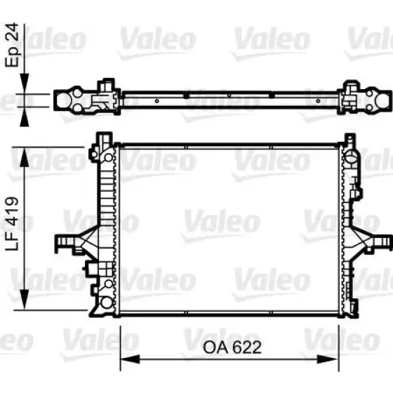 Valeo Radyatör – 735237 / OEM 8603840 ürün görseli