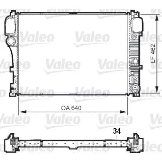 Valeo Radyatör – 735298 / OEM A2215003103 ürün görseli