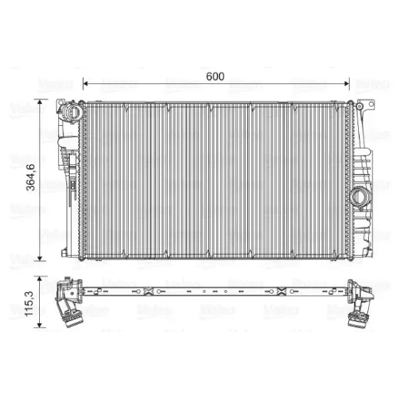 Valeo Radyatör – 735451 / OEM 17117600511 ürün görseli