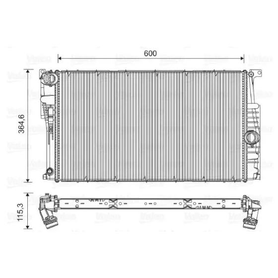 Valeo Radyatör – 735453 / OEM 17118672102 ürün görseli
