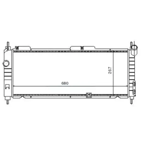 MGA Radyatör – 80164 / OEM 1300152 ürün görseli